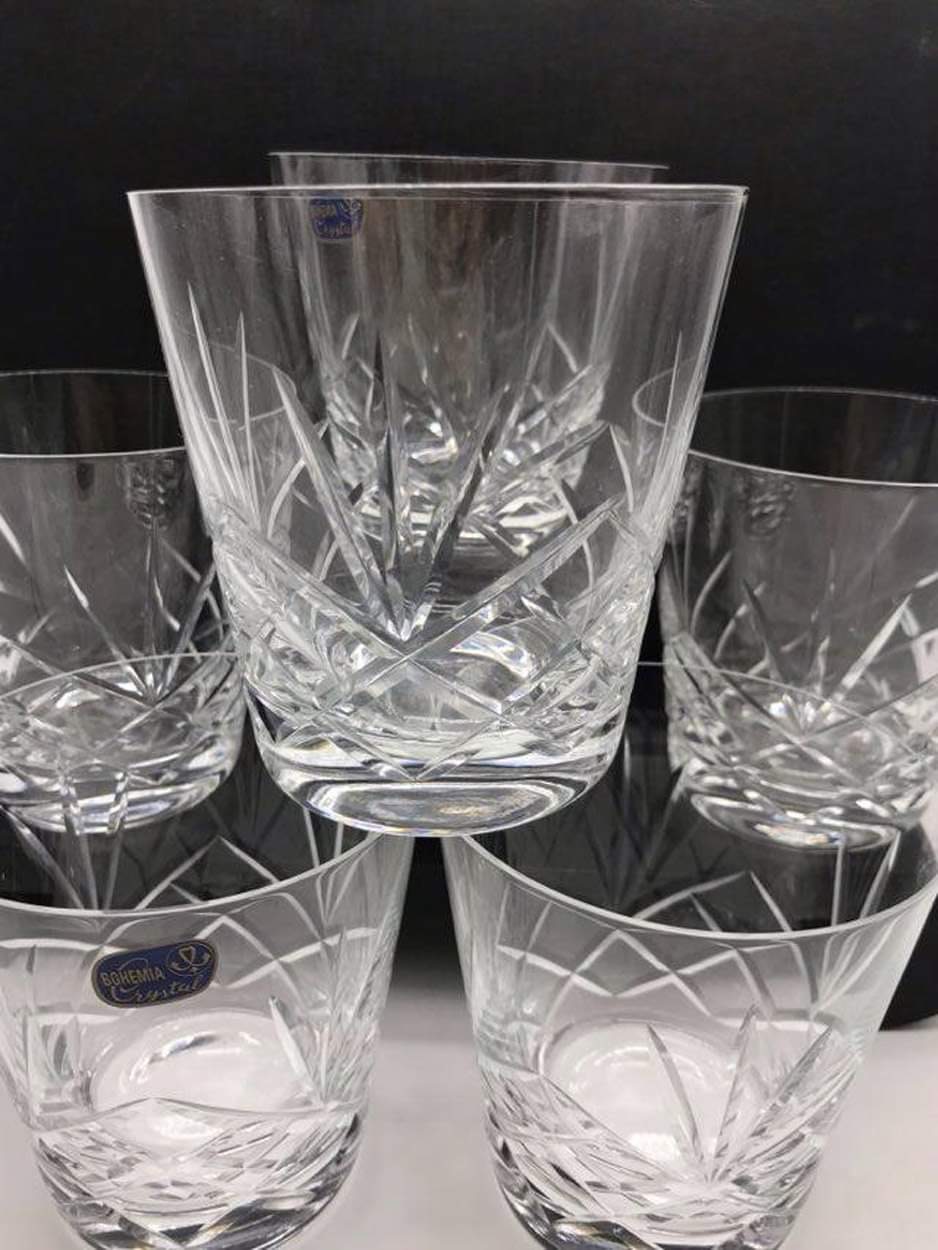 Verres à whisky en cristal de Boheme