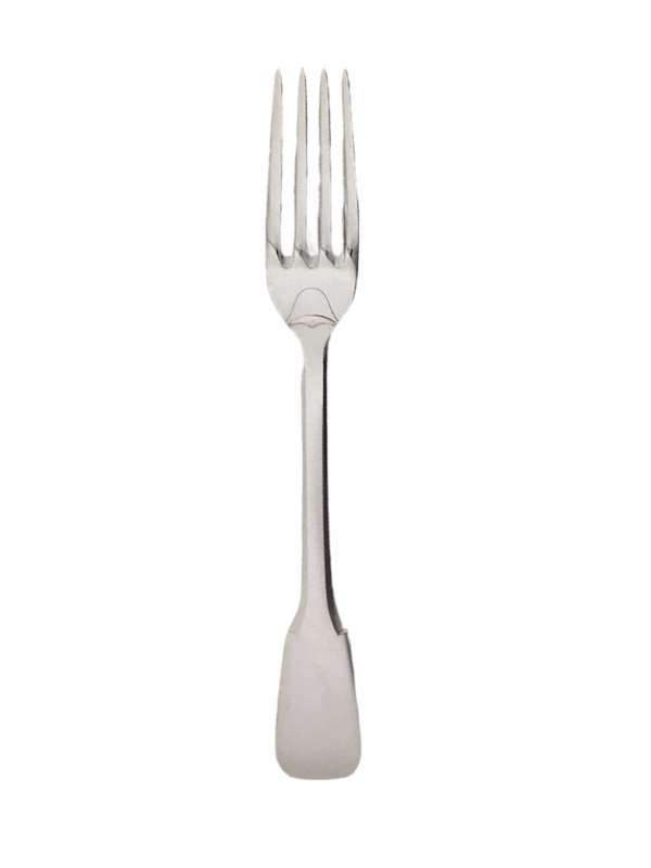 Fourchette style Uni-Plat en métal argenté