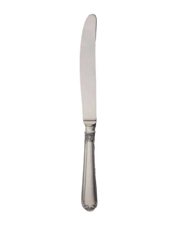 Couteau style Louis XV en métal argenté