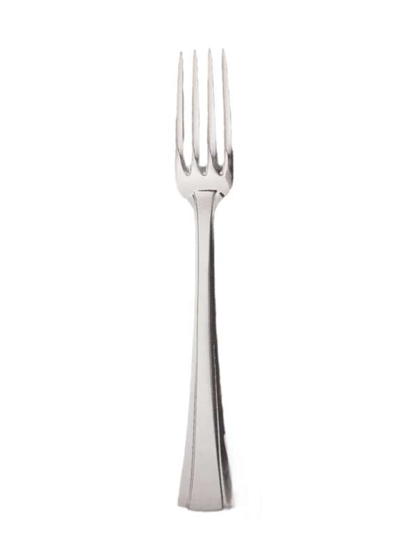 Fourchette style Olympe en métal argenté