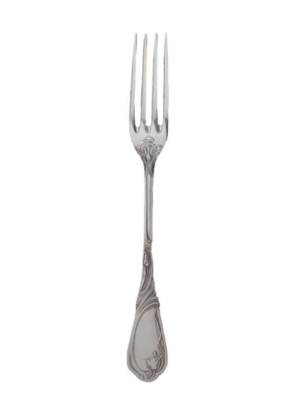Fourchette style Tulipe en métal argenté